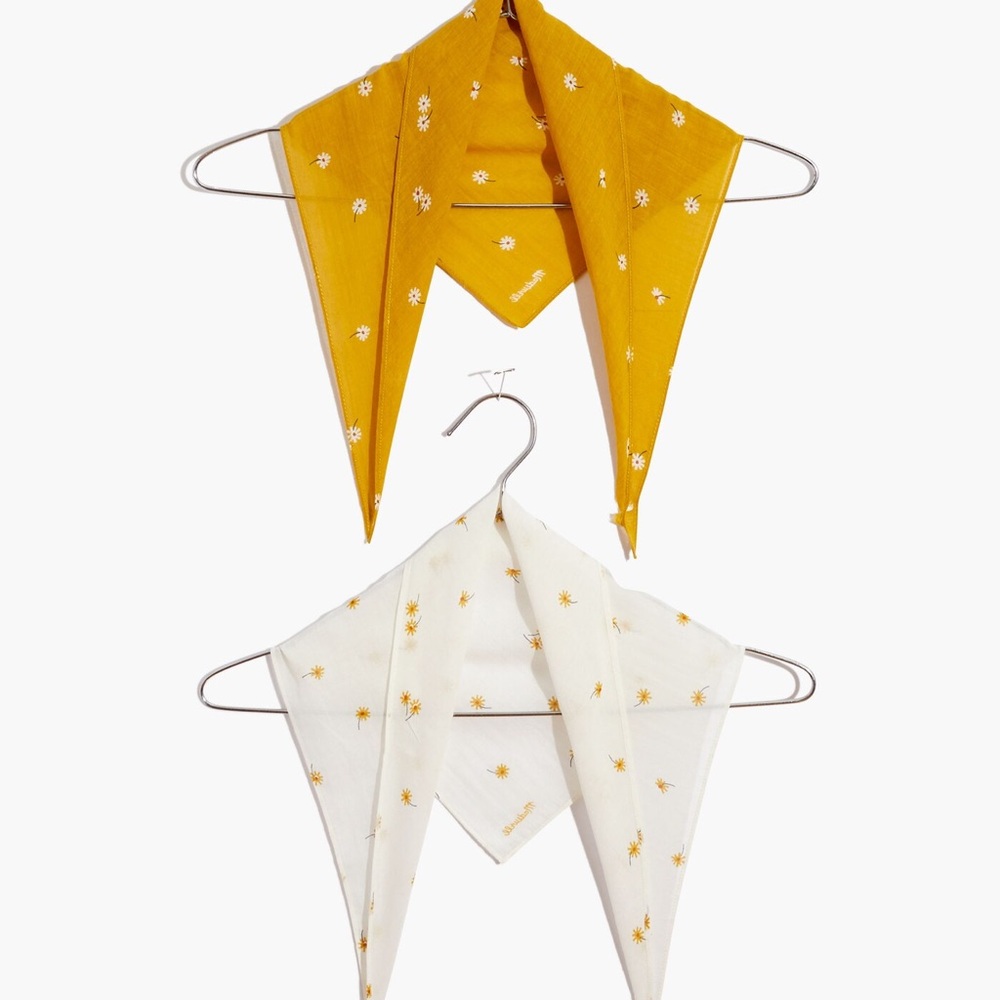 New! Madewell Two-Pack Bandana Triangles